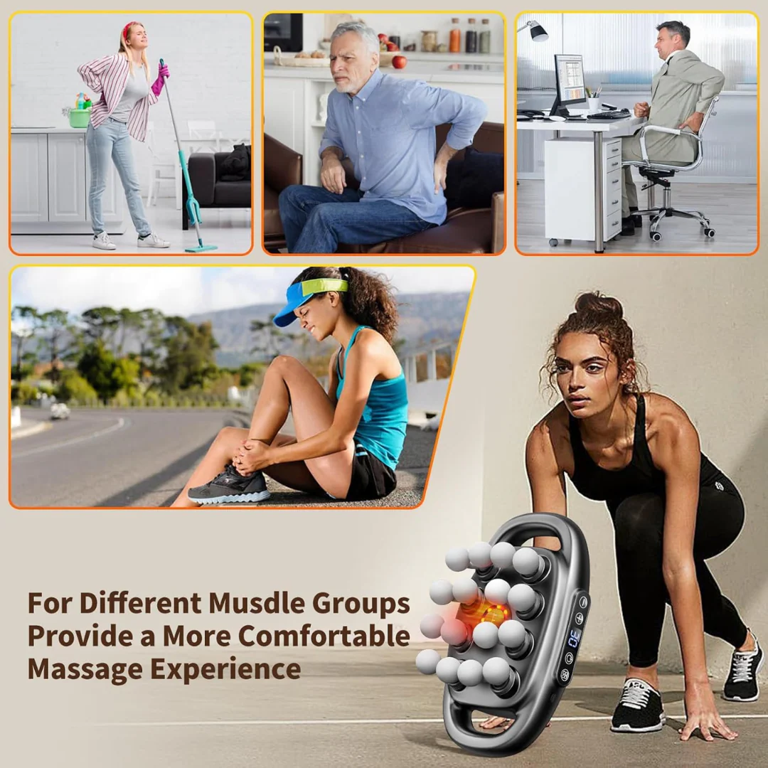HyperRelax® PRO, 16-Head Massage Gun