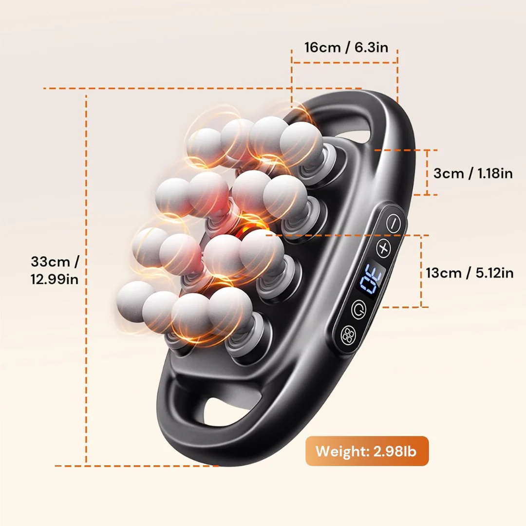 HyperRelax® PRO, 16-Head Massage Gun