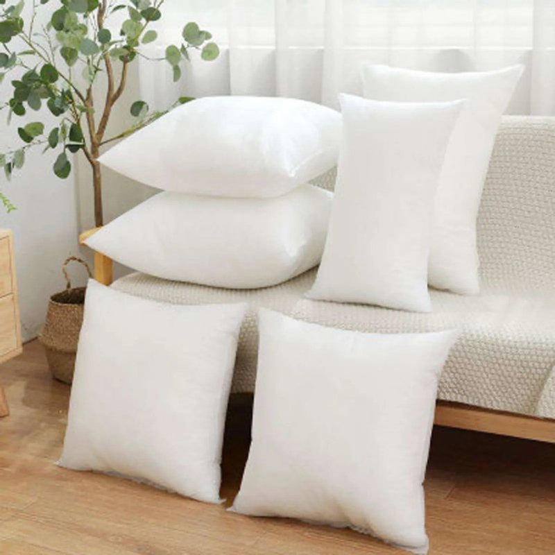 Extra Full Cotton Throw Pillow Insert – Down Alternative Cushion Filler